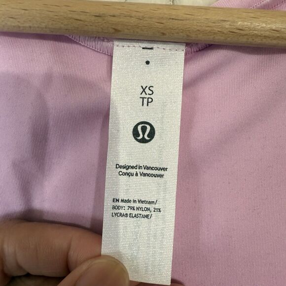 Lululemon Wundermost Square-Neck Sleeveless Thong Bodysuit Nulu Sz XS Pink NWT - Picture 7 of 13